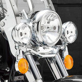 NTHREEAUTO 3 1/4 Inch Flat Turn Signal Lights Lens Covers Compatible with Harley Touring Electra Glide Road King Softail