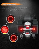 NTHREEAUTO 1157 Front Rear LED Turn Signals for 2Inch Bullet + 3-1/4Inch Flat Turn Signal Light Compatible with Harley Dyna Softail Sportster Road King Iron 883 Street Glide Touring 1986-2023