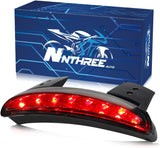 NTHREEAUTO Motorcycle Chopped Rear Fender Edge LED Brake Tail Light Integrated Turn Signals Compatible with Harley Sportster XL883N XL1200N XL1200V XL1200X