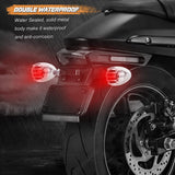 NTHREEAUTO Motorcycle Blinkers, Waterproof Aluminum Bullet LED Turn Signals, Universal Indicator Light Compatible with Harley Dyna, Honda, Yahama, Bobber,Suzuki and Kawasaki 12V Motorbikes