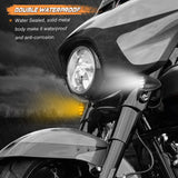 NTHREEAUTO Motorcycle Blinkers, Waterproof Aluminum Bullet LED Turn Signals, Universal Indicator Light Compatible with Harley Dyna, Honda, Yahama, Bobber,Suzuki and Kawasaki 12V Motorbikes