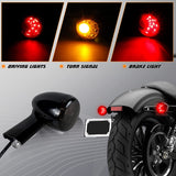 NTHREEAUTO Smoked Bullet LED Rear Turn Signals Integrated Brake Running Light Compatible with Harley Sportster XL 883 1200 1992-2019