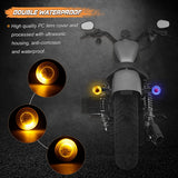 NTHREEAUTO Sequential Turn Signals Light LED Switchback Flowing Motorcycle Blinkers Universal Bullet Indicators Compatible with Harley Honda Kawasaki Yamaha Suzuki Off-road