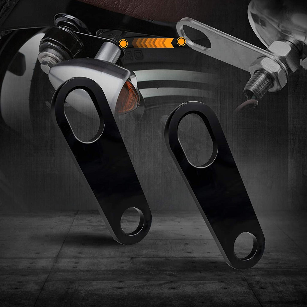 NTHREEAUTO Rear Turn Signal Bracket Motorcycle Indicator Relocation Ho