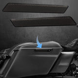 NTHREEAUTO Black Saddle Bag Reflector Inserts Latch Covers Compatible with 2014-2020 Harley Touring model,FLT, FLHT Road King,Road Glide,Street Glide