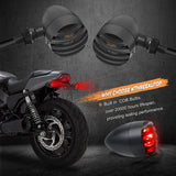 NTHREEAUTO Motorcycle Blinkers, Waterproof Aluminum Bullet LED Turn Signals, Universal Indicator Light Compatible with Harley Dyna, Honda, Yahama, Bobber,Suzuki and Kawasaki 12V Motorbikes