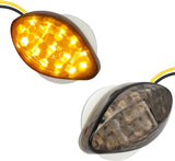 NTHREEAUTO 2Pcs Amber Flush Mount LED Turn Signal Lights Compatible with Honda CBR600RR CBR1000RR CBR 600 F4 CBR900 CBR919 CBR929 CBR 600 F4i- Universal 12V Motorcycle Indicators