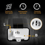 NTHREEAUTO 2 Pin Electronic Flasher Relay, Adjustable 12V Relays Fix for LED Turn Signal Hyper Flash, Universal