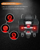 NTHREEAUTO 1157 Front Rear LED Turn Signals for 2Inch Bullet + 3-1/4Inch Flat Turn Signal Light Compatible with Harley Dyna Softail Sportster Road King Iron 883 Street Glide Touring 1986-2023