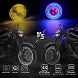 NTHREEAUTO Sequential Turn Signals Light LED Switchback Flowing Motorcycle Blinkers Universal Bullet Indicators Compatible with Harley Honda Kawasaki Yamaha Suzuki Off-road