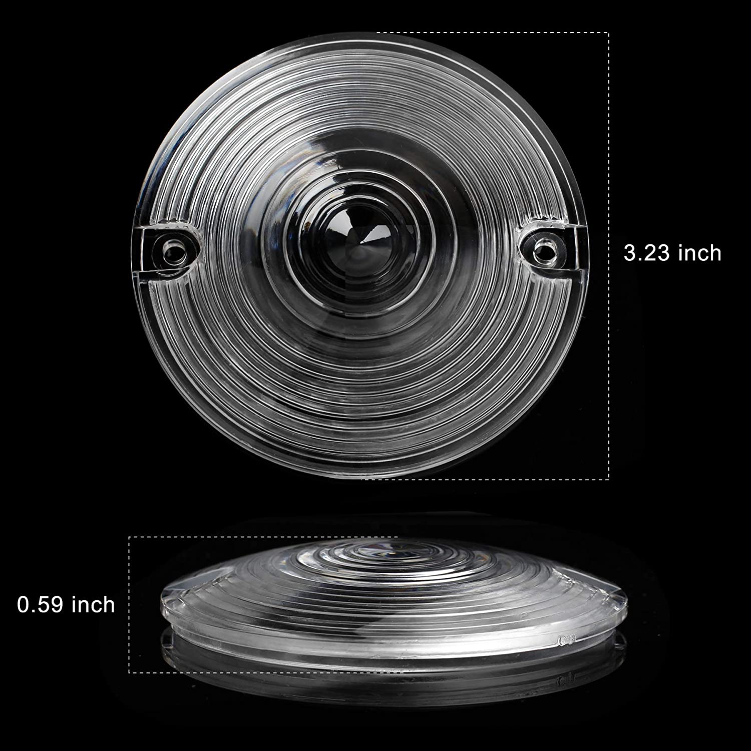 Motorcycle Turn Signal Light Bezels Lens Cover Visor Trim Rings For Harley Sport