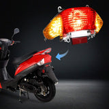 NTHREEAUTO Scooter Moped Tail Light Rear Brake Turn Signal Taillight Universal Compatible with Gy6 Tao Tao Sunny ATM50 50cc 125cc 150cc Motorcycles