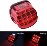 NTHREEAUTO Smoked LED Rear Tail Light Motorcycle Taillights Brake Driving Compatible with Harley Dyna Road King Electra Glide Street Bob Touring