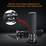 NTHREEAUTO Handlebar Hand Grips Motorcycle Throttle Grip for 1" / 25mm Handle Bars Universal Compatible with Harley Dyna Sportster 883 1200 Road Electra Glide Softail Touring